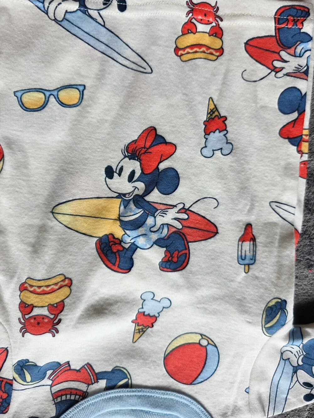 Baby boy / girl summer pajama bundle Disney Mickey Minnie Mouse Stitch Size 12 m
